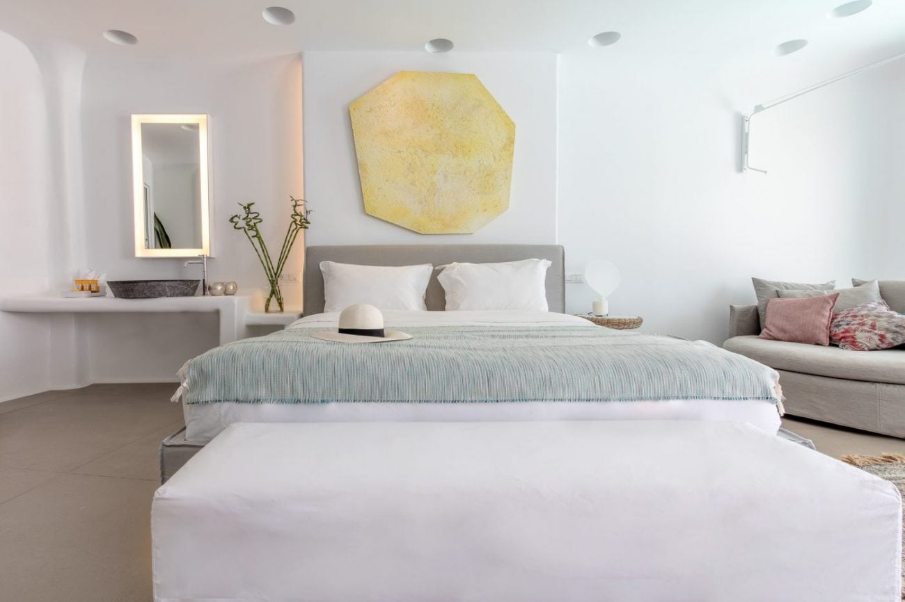 mykonos blanc hotel bedroom